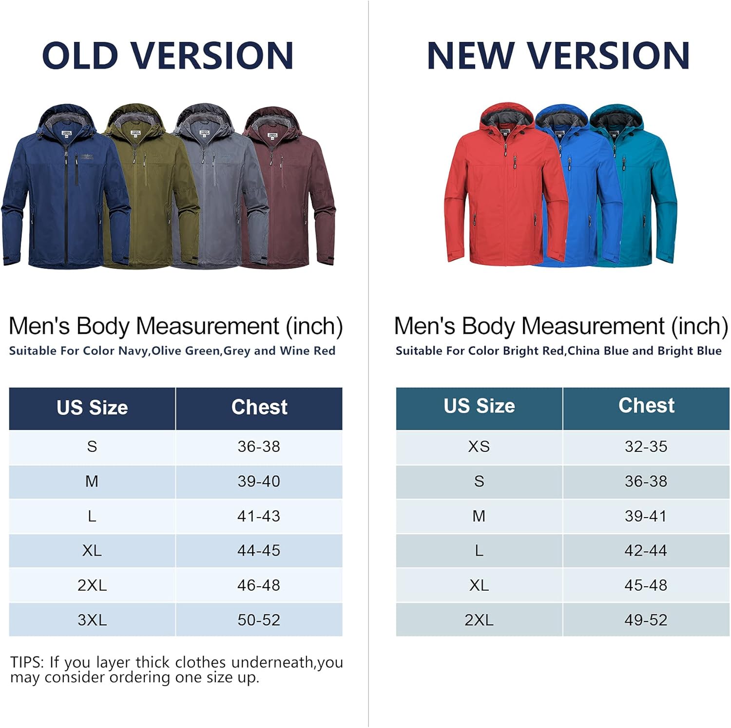 Outdoor Ventures Men's Packable Rain Jacket Waterproof Windbreaker Lightweight Raincoat with Hood : Clothing, Shoes & Jewelry