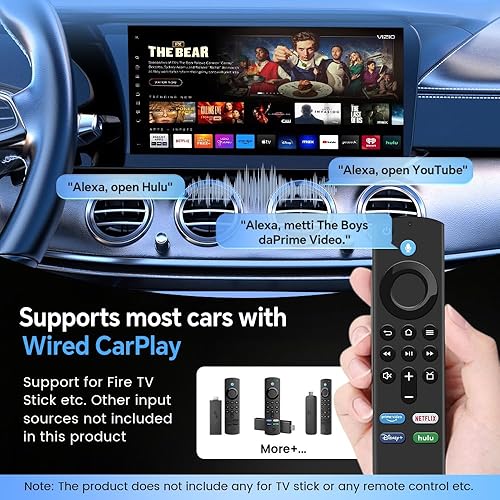 Miniatura 4 de CarlinKit FireDrive Link Pro Car TV Mate, convertido con cable a Android inalámbrico Auto y adaptador CarPlay, compatible con CarPlay con cable para