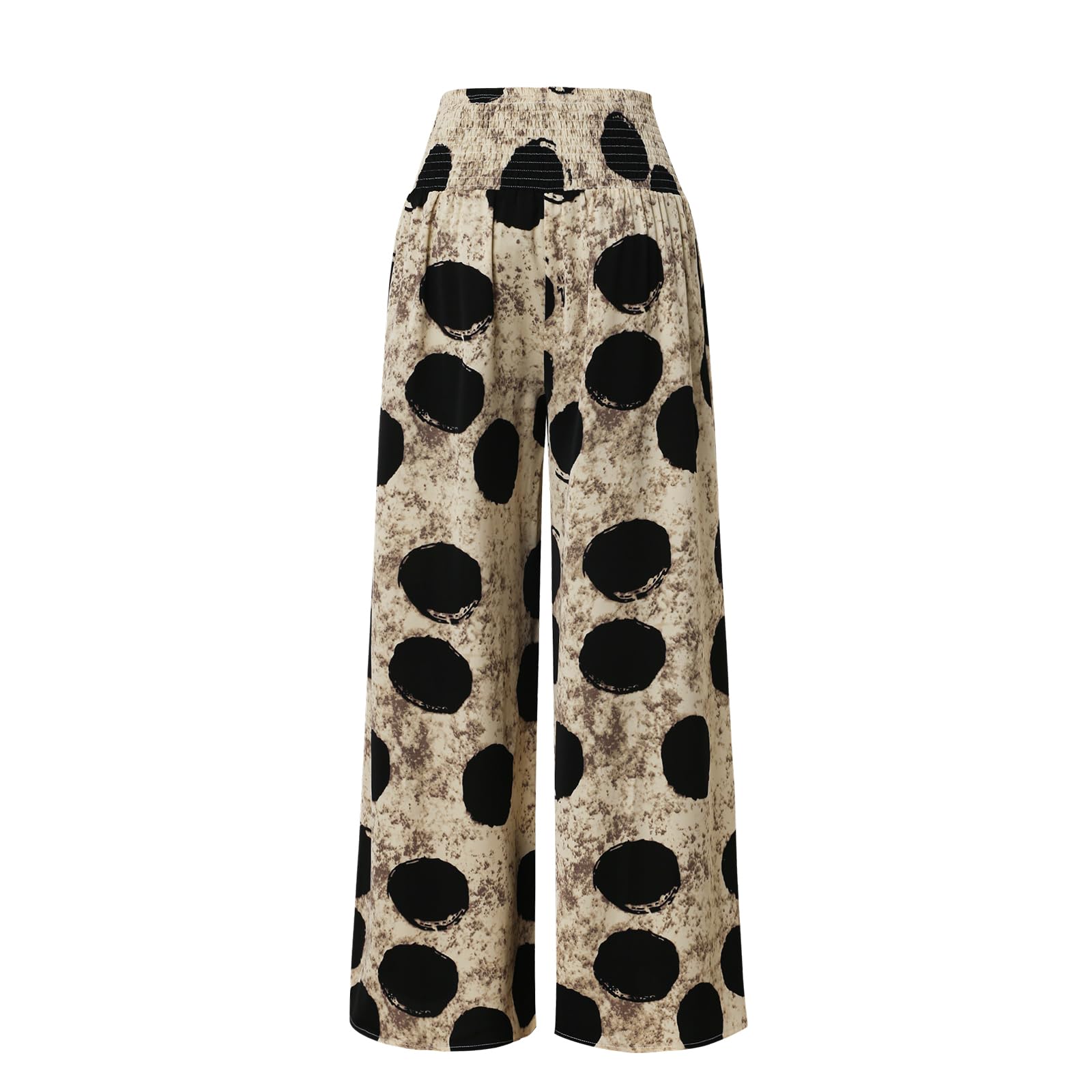 Ladies Play Elastic Waist Wide-Leg Pants Spring Summer Autumn and Winter Print Plus Size Casual Pants