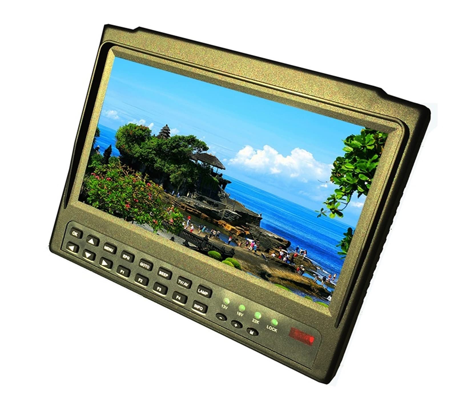 Satfinder KPT-719H + AHD TVI CVI DVB-S2 Medidor de Buscador de satélites Digital CCTV Cámara LCD retroiluminación KPT-719H + Receptor de satélite