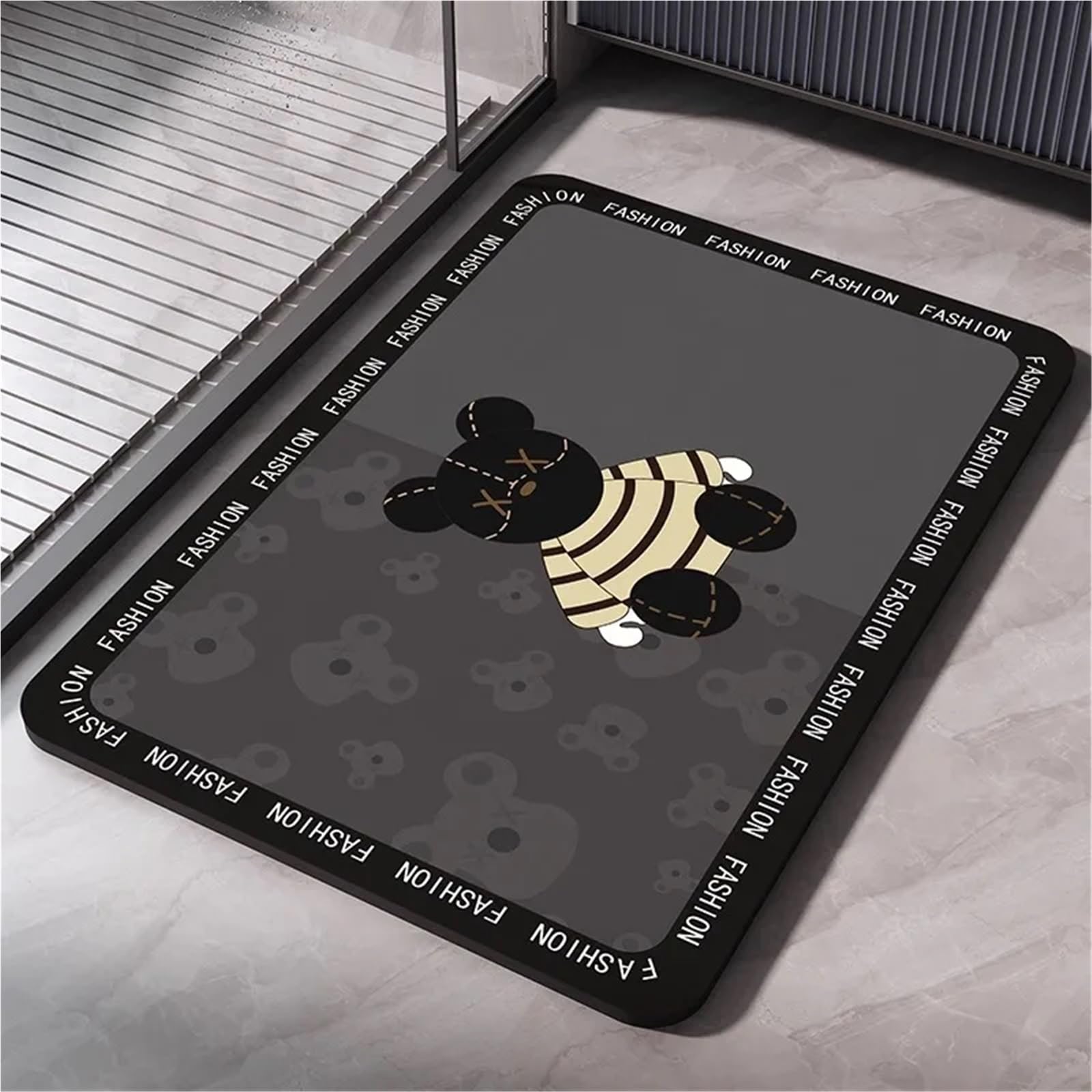 Bathmat Bath Mats Dywaniki i maty Diatomit maty do kąpieli łazienka chłonna antypoślizgowa mata podłogowa dywanik na stopy szybkoschnący prysznic dywanik do toalety wycieraczka zmywalna(4,40cmx60cm)