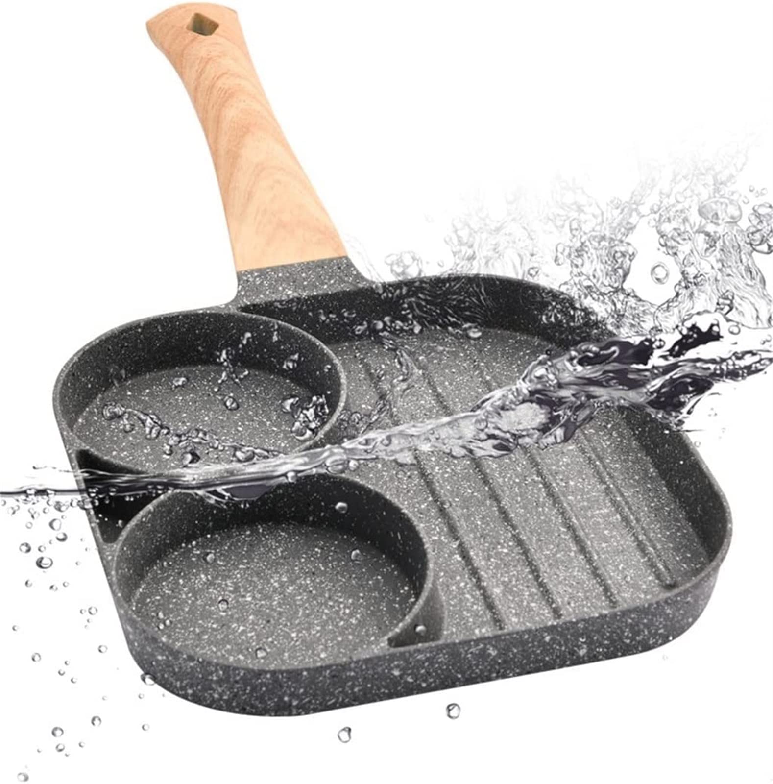Poêle à crêpes et omelette antiadhésive pour des petits-déjeuners gourmands et burgers réussis