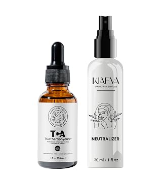 T/caTM KIAEVA Gel Peel Skin Exfoliating Solution 1oz/30ml with 100ml After Peel Neutralizer Solution 50% Strength