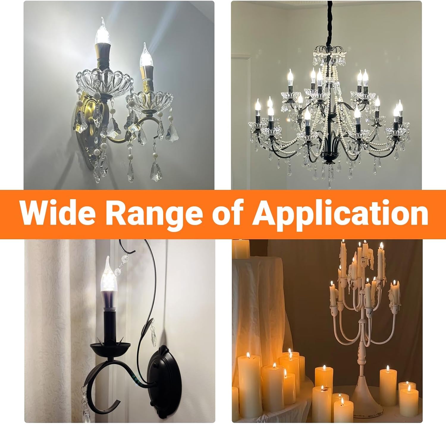 6pcs E14 Lamp Holder Sleeves - 25mm x 80mm Antique Bronze Metal Tubes for Candle Bulb Lighting