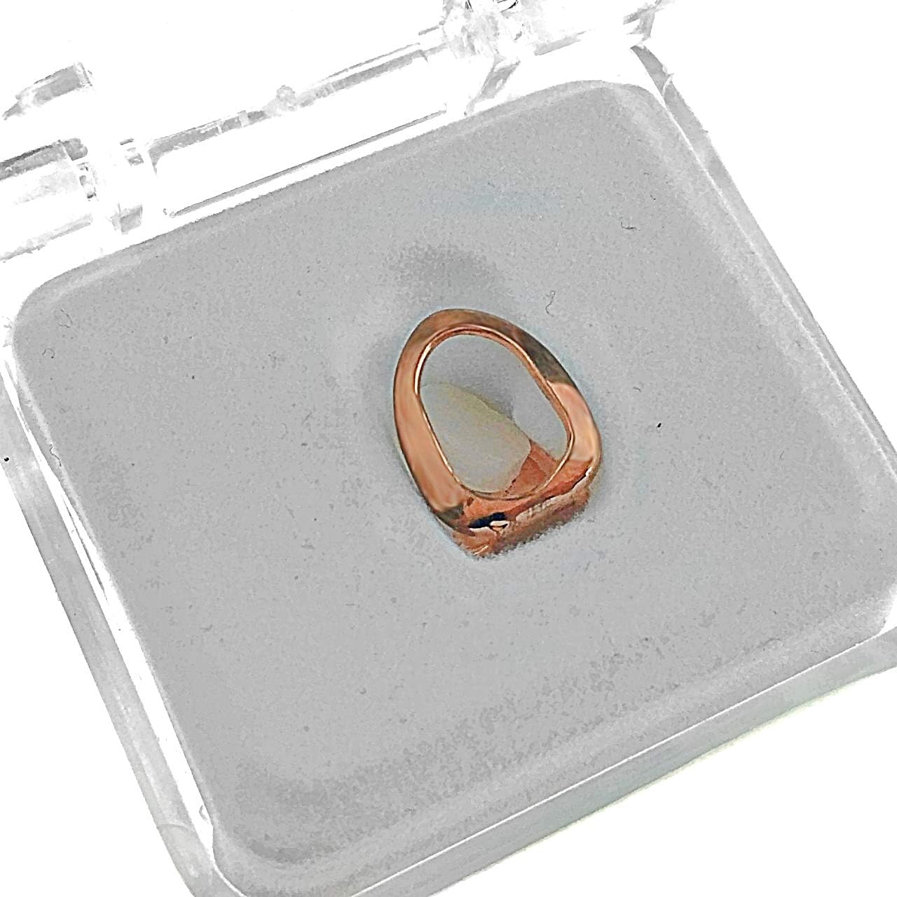 Grillz 14k Oro Rosa Para Diente Canino Superior miniatura 1