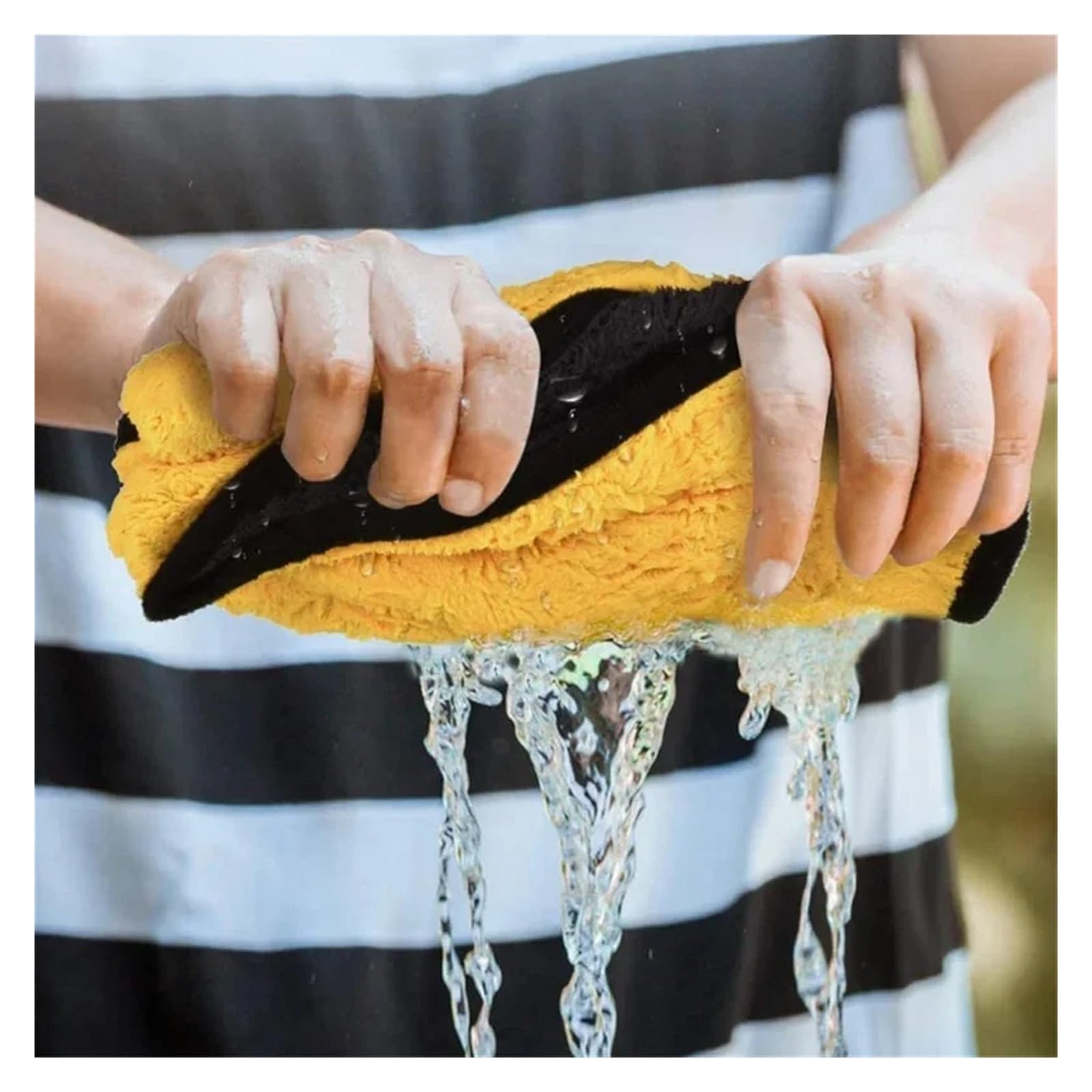 Microfiber Cleaning Towels for Cars - Professional Detailing Cloths - 1 2 6 Pack Car Drying and Washing — view 5