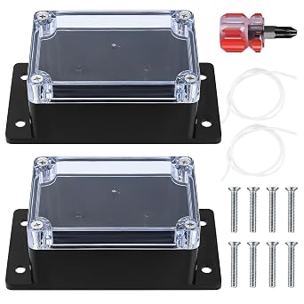2 Pcs Junction Box Waterproof IP65, Electronic Project Box Enclosure Case