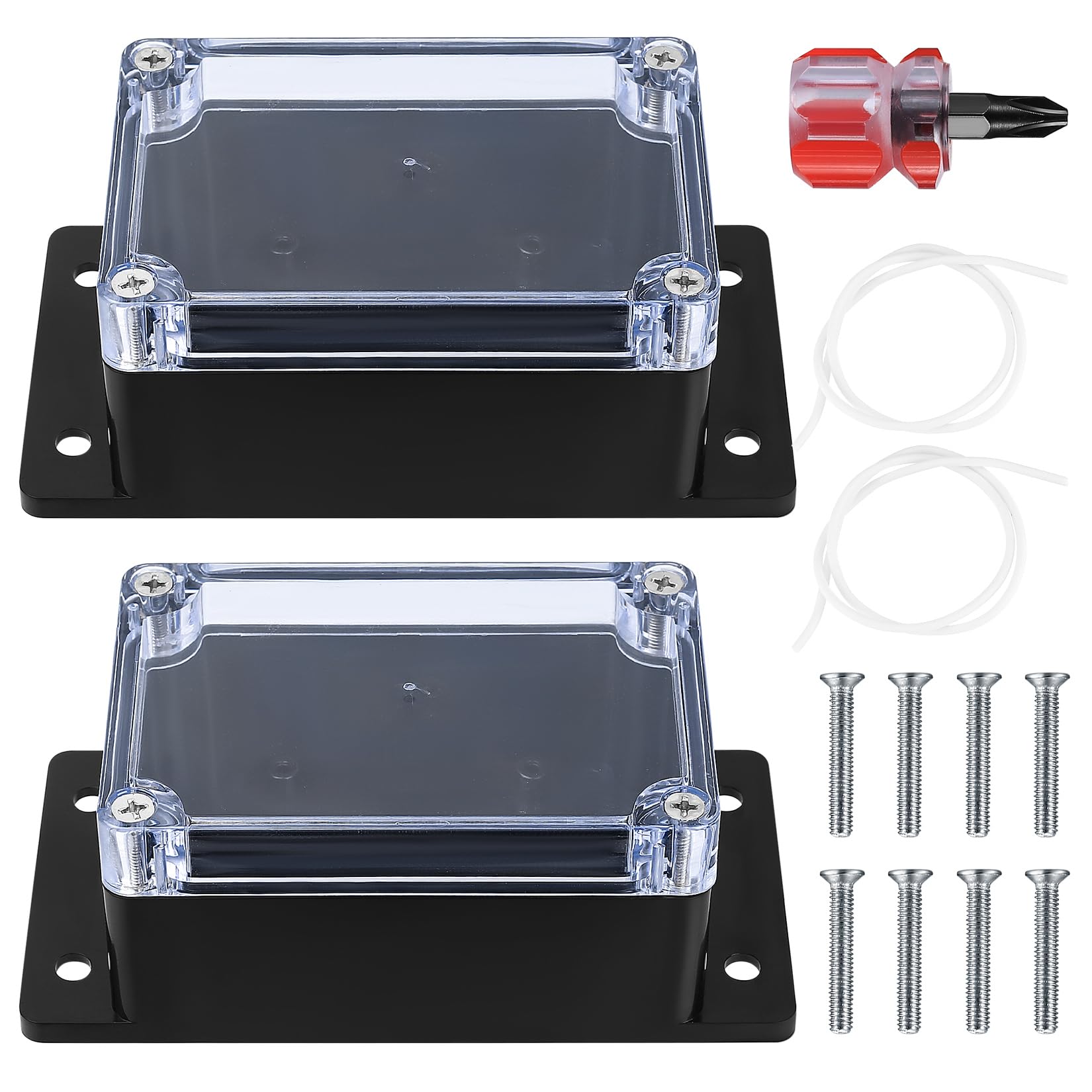 ABS plastic elektronische behuizing waterdichte IP65 lege kunststof behuizing met helder deksel, industriële aansluitdoos, verdeeldoos