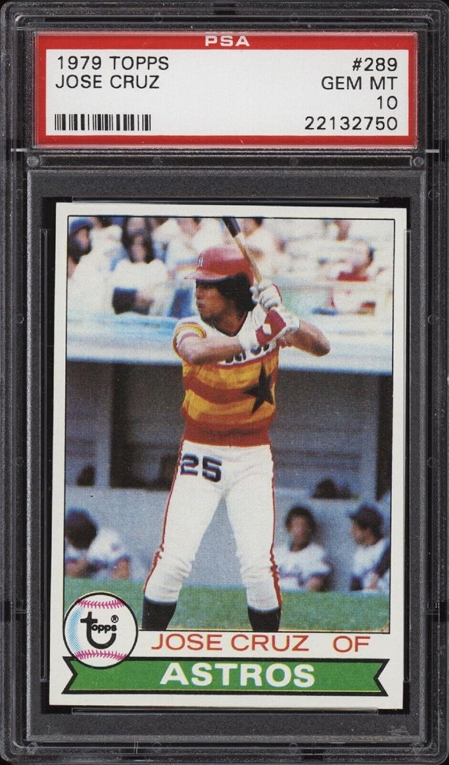 1979 Topps #289 Jose Cruz - Astros - PSA 10-22132750 - Pop 4 - Baseball Card - Slabbed Baseball Cards