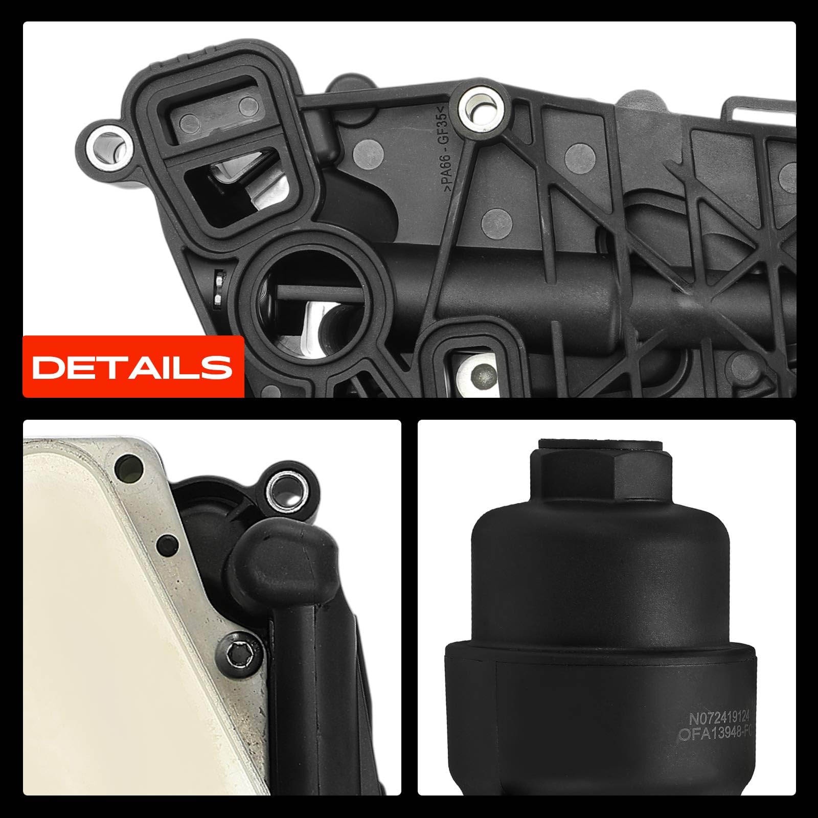 Frankberg filtre à huile du refroidisseur d'huile 8585237 | Compatible avec: Fourgonnette de tourisme active F45, X1 F48, 2 Gran Tourer F46, M.i.n.i Cabriolet F57, M.i.n.i F56