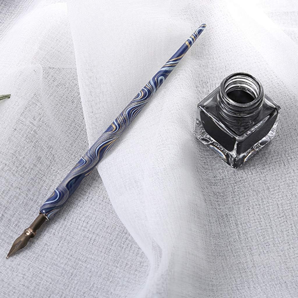 Calligraphy Pen Nib Holder Pen Nib Holder 6.5'' Fit For Various Dip Pen Nibs Artist Art Drawing Supplies Dip Pen Pen Holder For Desk Gradient Color Star Glass Dip Pen