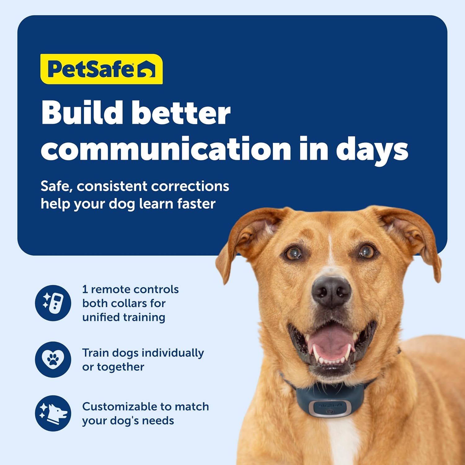 PetSafe Add-A-Dog Remote Training Collar – Perfect for Small, Medium and Large Dogs – Choose from Tone, Vibration, or 15 Levels of Static Stimulation – Waterproof and Durable – Rechargeable