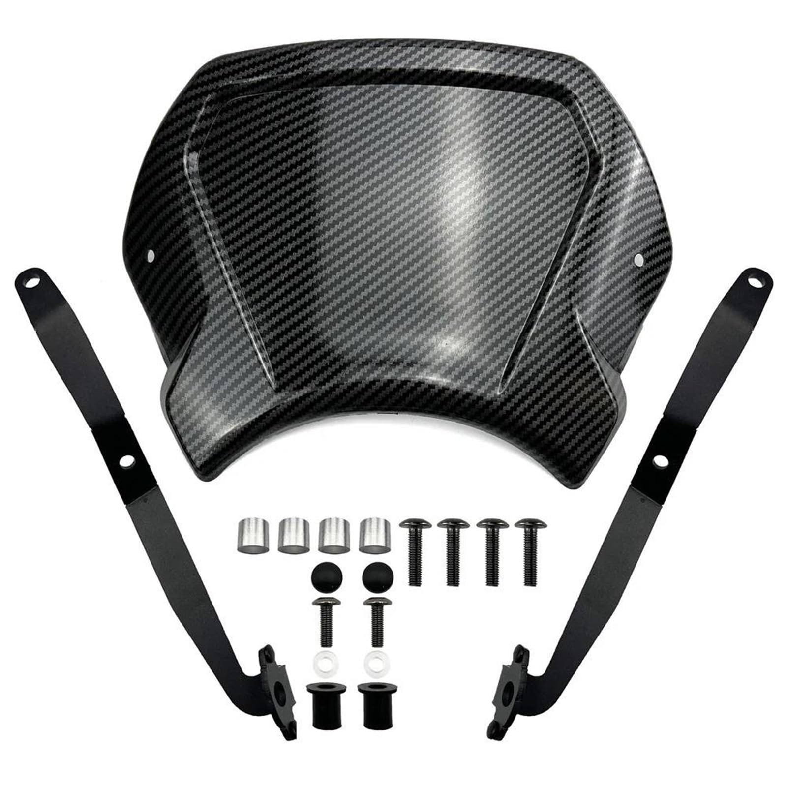 Pare-Brise Moto pour CL500 2023-2025 Plaque Avant en Plastique, Déflecteurs Vintage, Déflecteur d'air Déflecteurs d'air(Aspect Carbone)