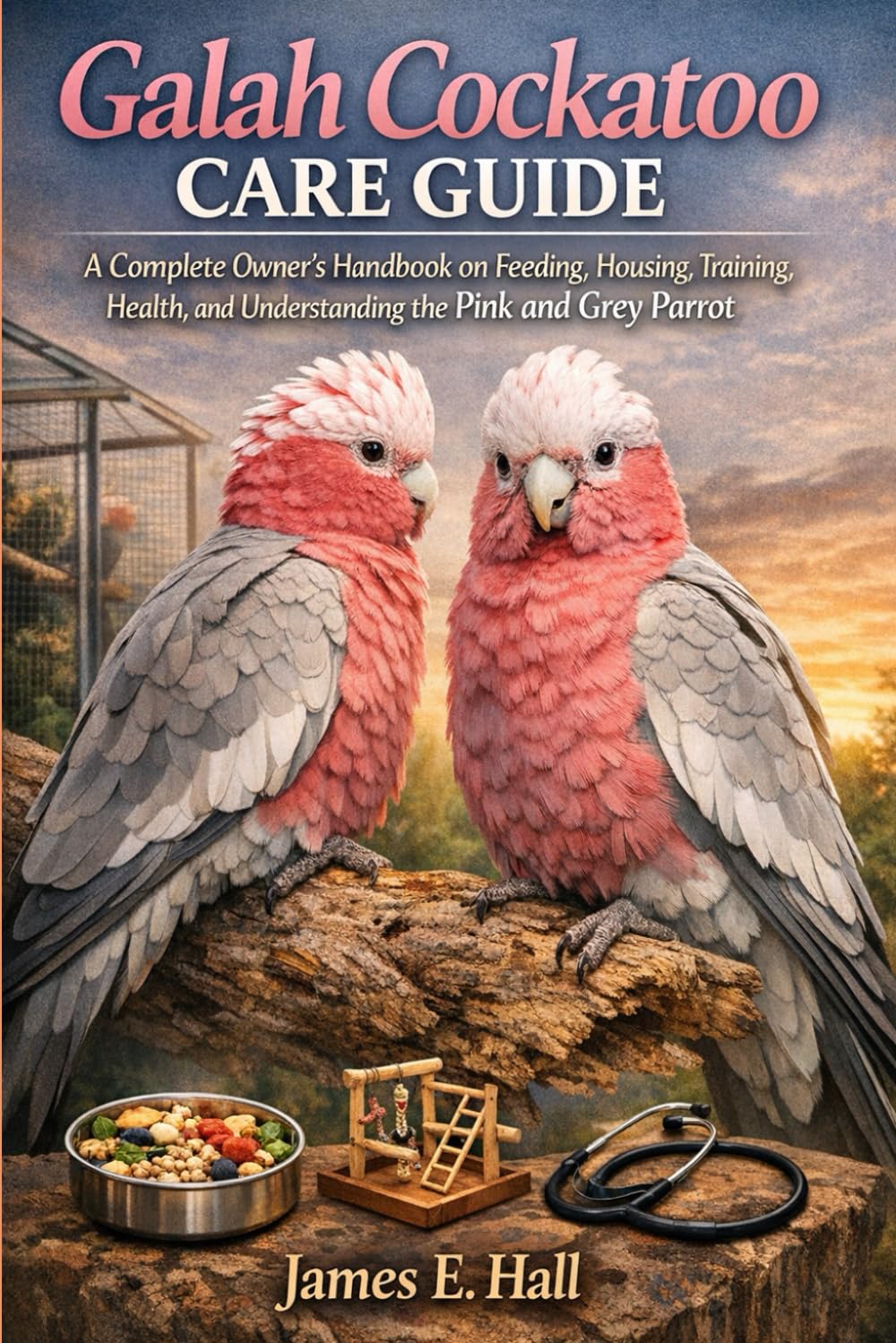 Galah Cockatoo Care Guide: A Complete Owner’s Handbook on Feeding, Housing, Training, Health, and Understanding the Pink and Grey Parrot