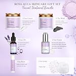 Cadeaux pour les femmes, 30pcs Set de paniers-cadeaux spa pour femmes, Ensemble de soins de la peau faciale de lavande, Ensemble d'auto-pampling, Accessoires de douche, Baignoire et panier de corps, Anniversaire, Noël, Anniversaire