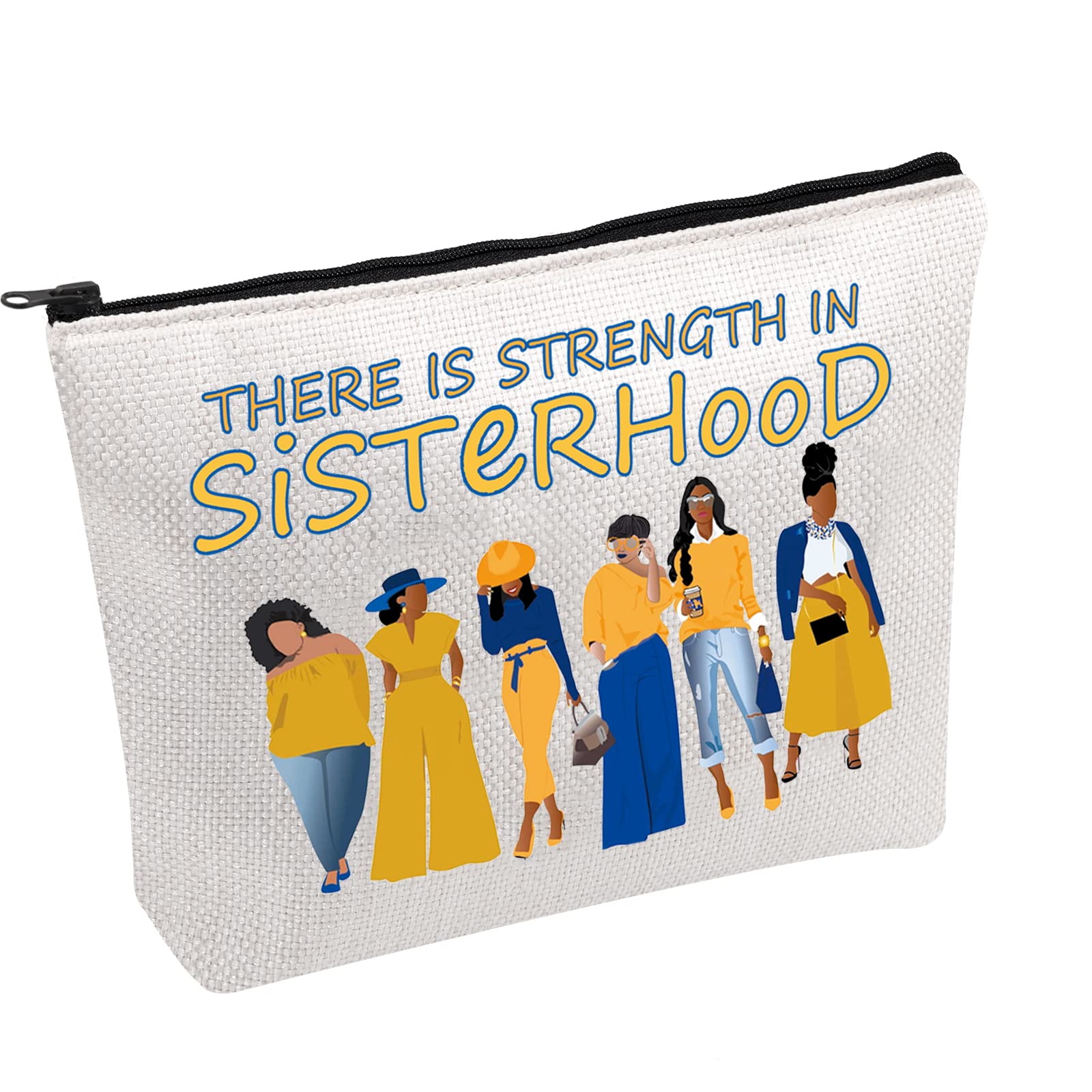 PWHAOOSigma Gamma Rho Sorority Gift Sorority Cosmetic Bag There Is Strength In Sisterhood Cosmetic Bag, STRENGTH IN SISTERHOOD Sigma B