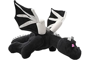 Black Dragon Plush 23.7 in Video Game Stuffed Animal Toy Character Birthday...