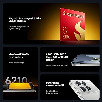 Poco F8 Pro 12+256GB 16.7 cm 5G Titanium Silver DS EU