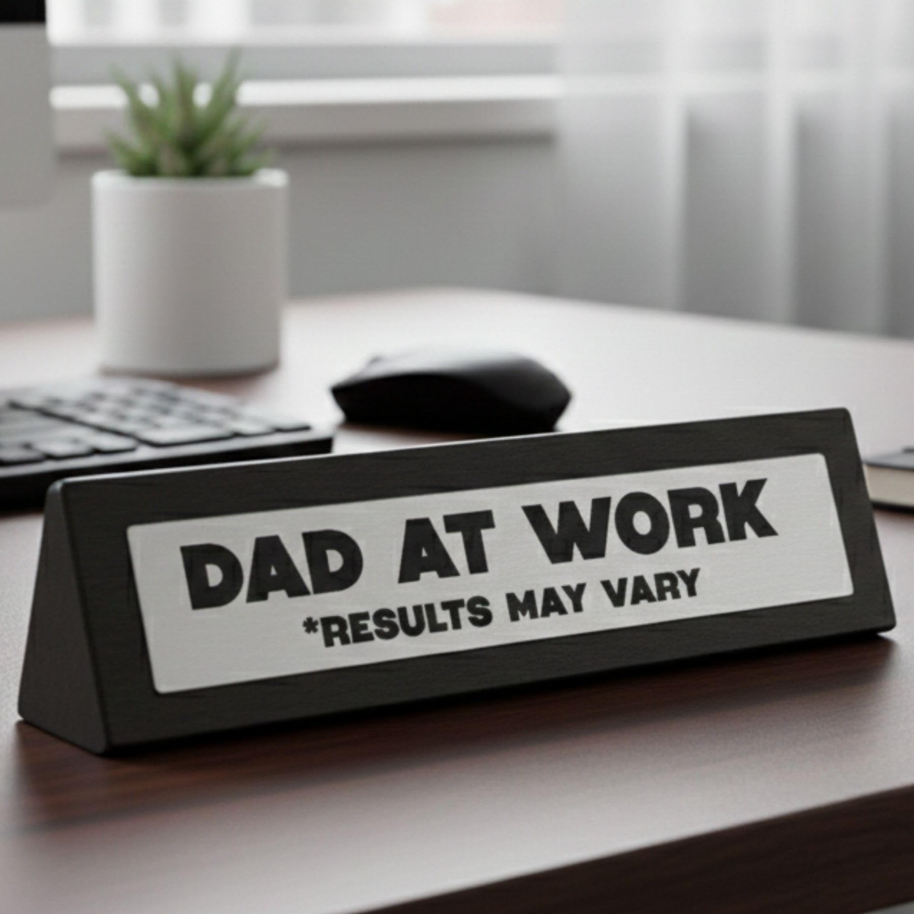 Boxer Gifts Dad at Work Desk Sign - Funny Birthday Present for Dads from Son or Daughter Father’s Day, Christmas - Image 4