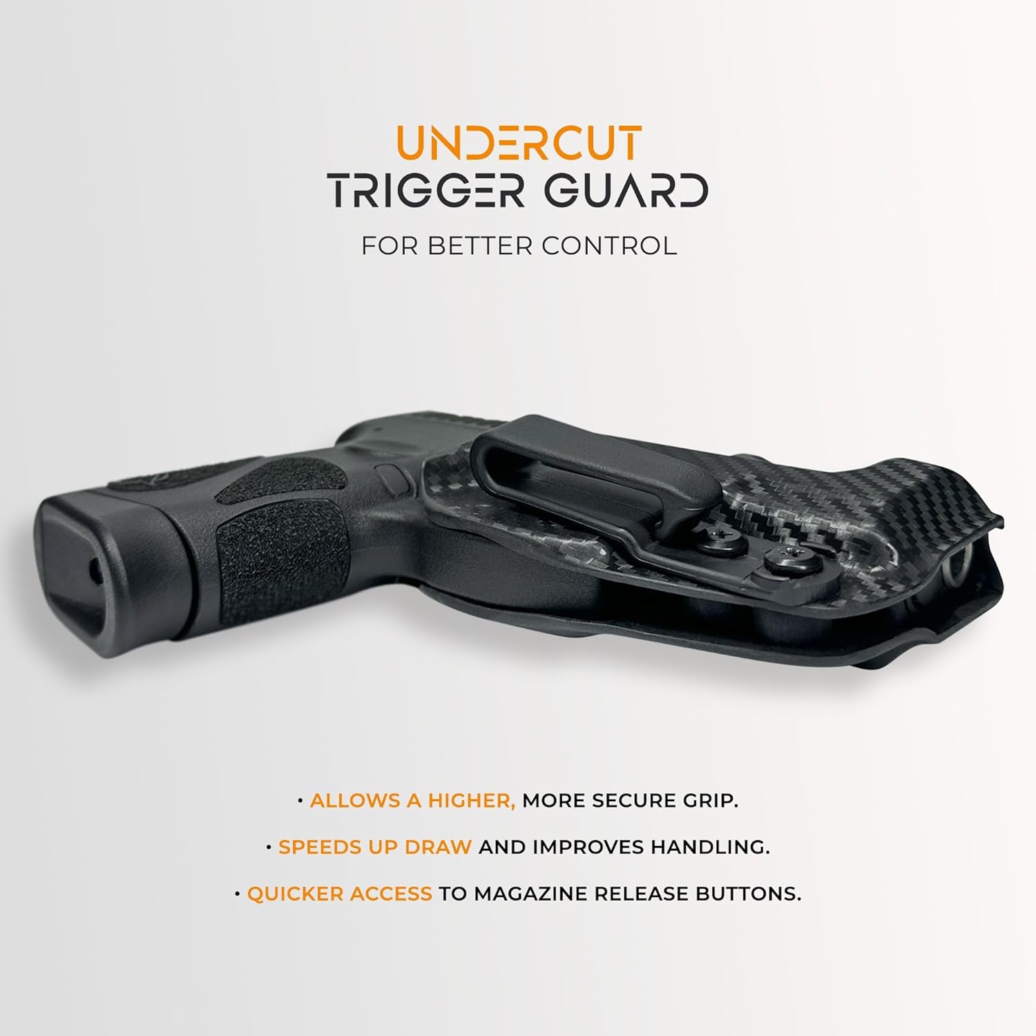 IWB Sub Minimal Tuckable Holster Fits S&W M&P Shield Inside Waistband Kydex Gun Holster American Made Durable Lightweight Concealed Carry Gear