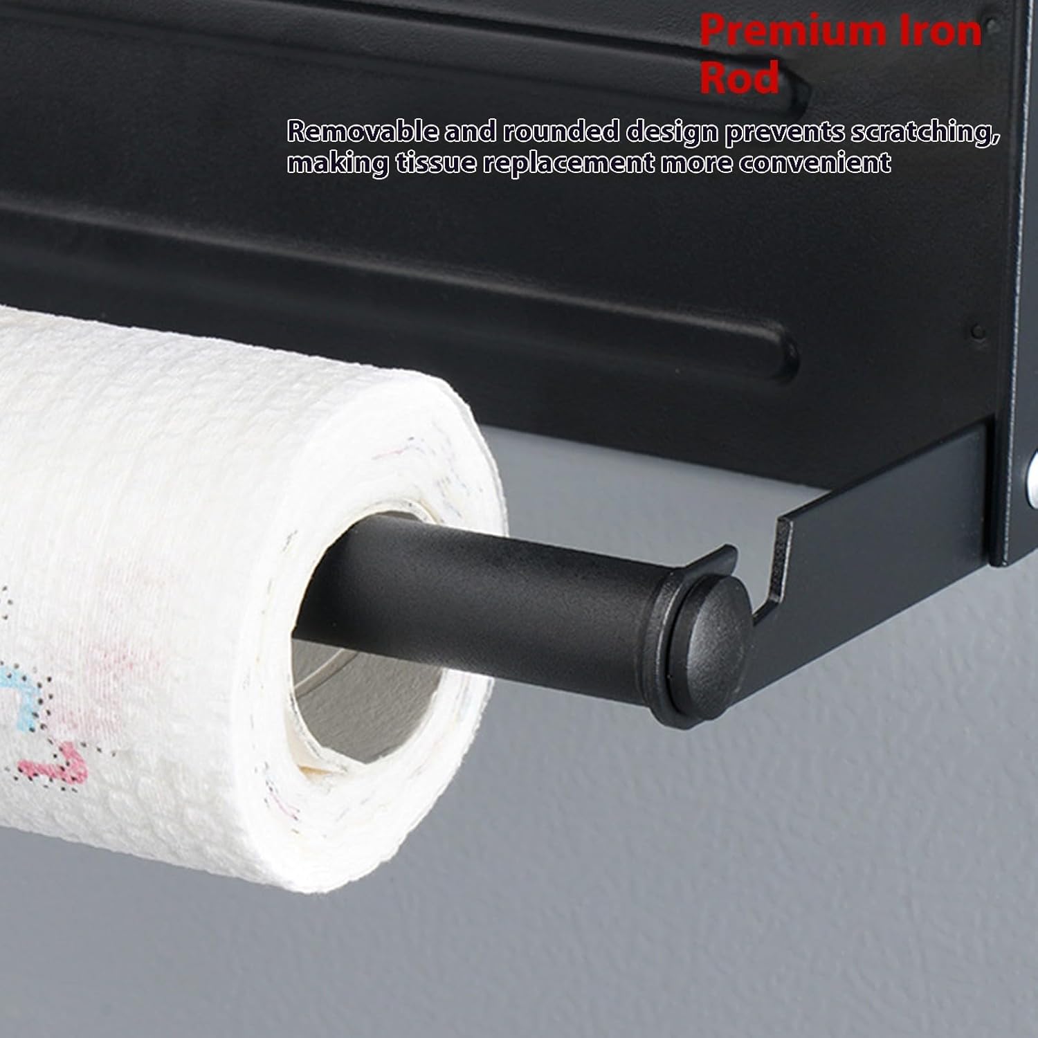 Over The Door Foldable Seasonings Rack Kitchen Organizers Space Saving Design Sturdy 20kg Load Capacity Foils Wrap Storage Organizers