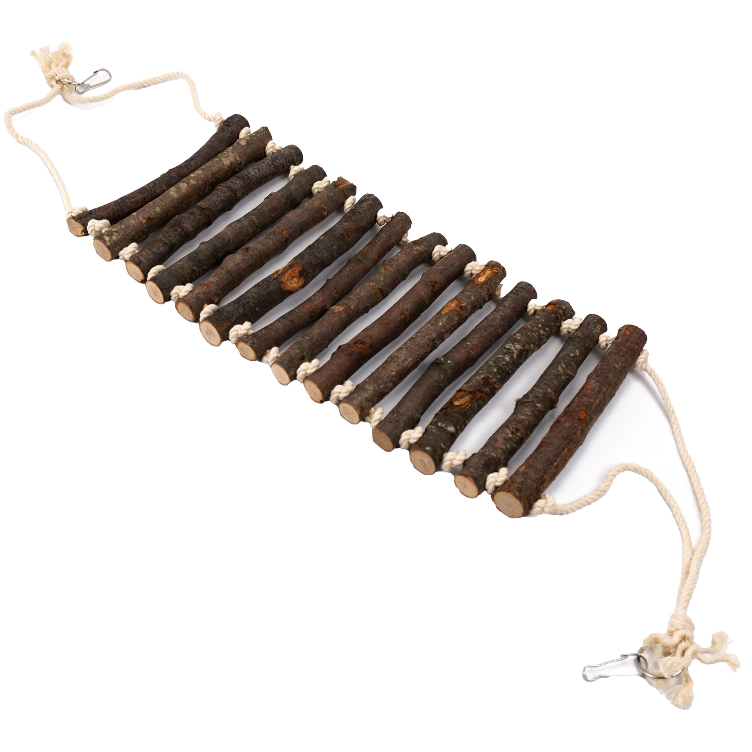 Little Friends Hanging Rat Rope Bridge - 76cm x 20cm x 2cm - Small Animal Toy and Cage Accessory