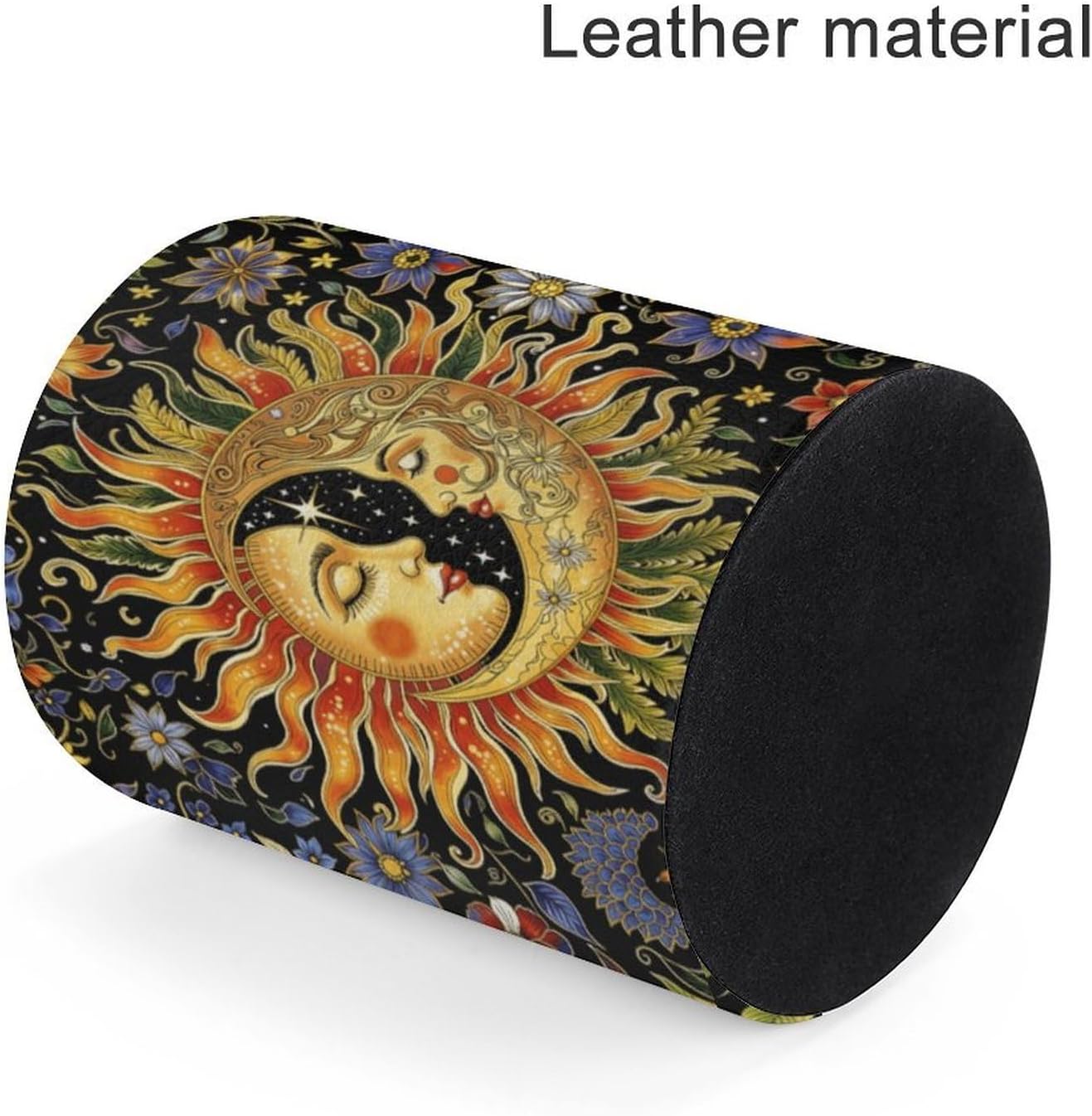 Floral Sun Moon Round Pen Holder Desk Organizer for Office Home image 4