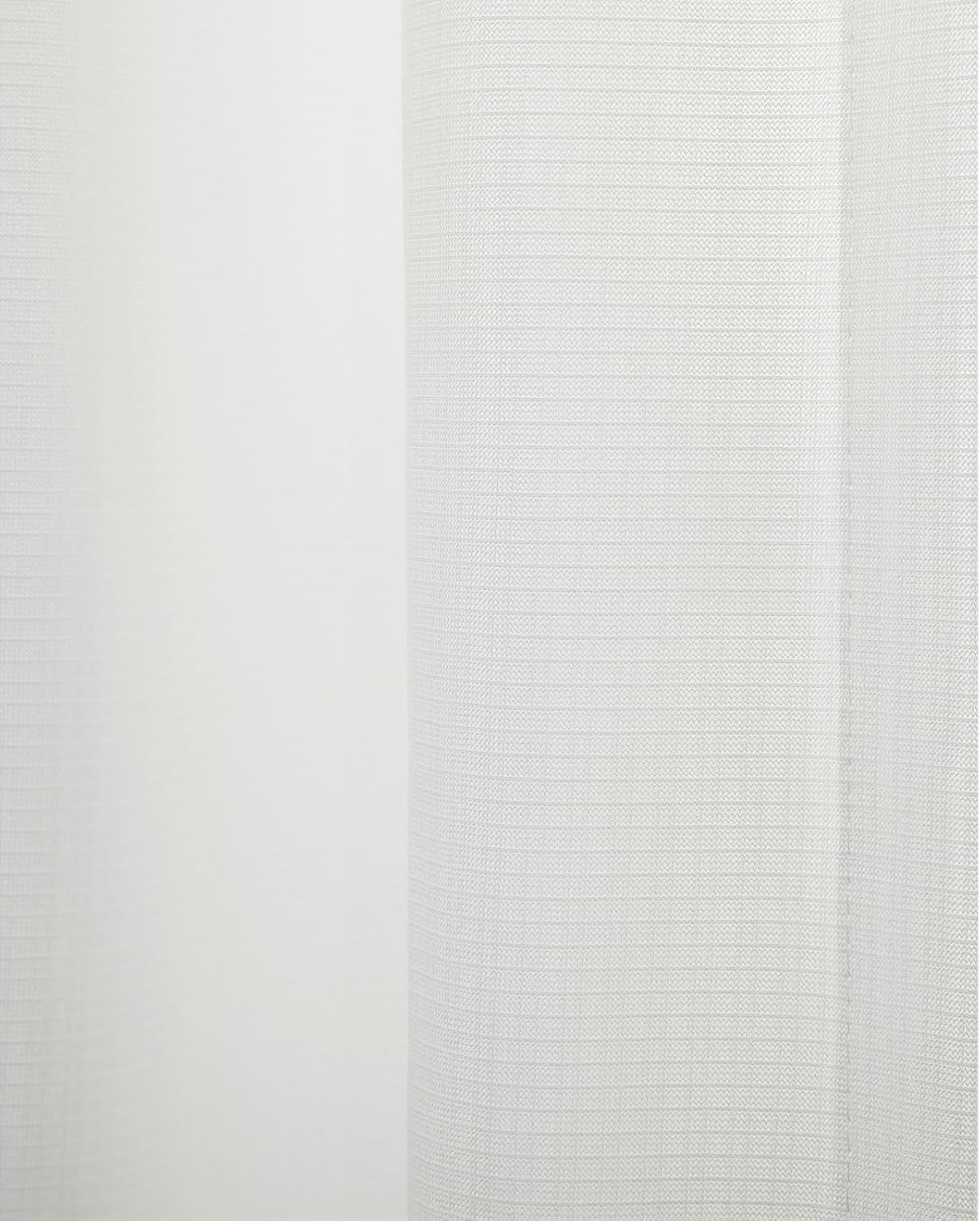ChadMade Pet-Friendly Semi Sheer Curtain, Scratch Resistant Pinch Pleated Drapes Light Filtering Privacy Panels for Living Room Bedroom Meeting Room Farmhouse, 26" Wx63 L, White