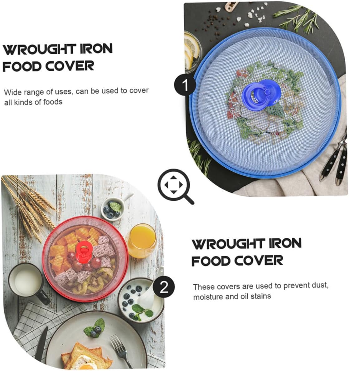 PRETYZOOM 3pcs Multipurpose Fruit Covers Stretch Reusable Food Screens Outdoor Kitchen