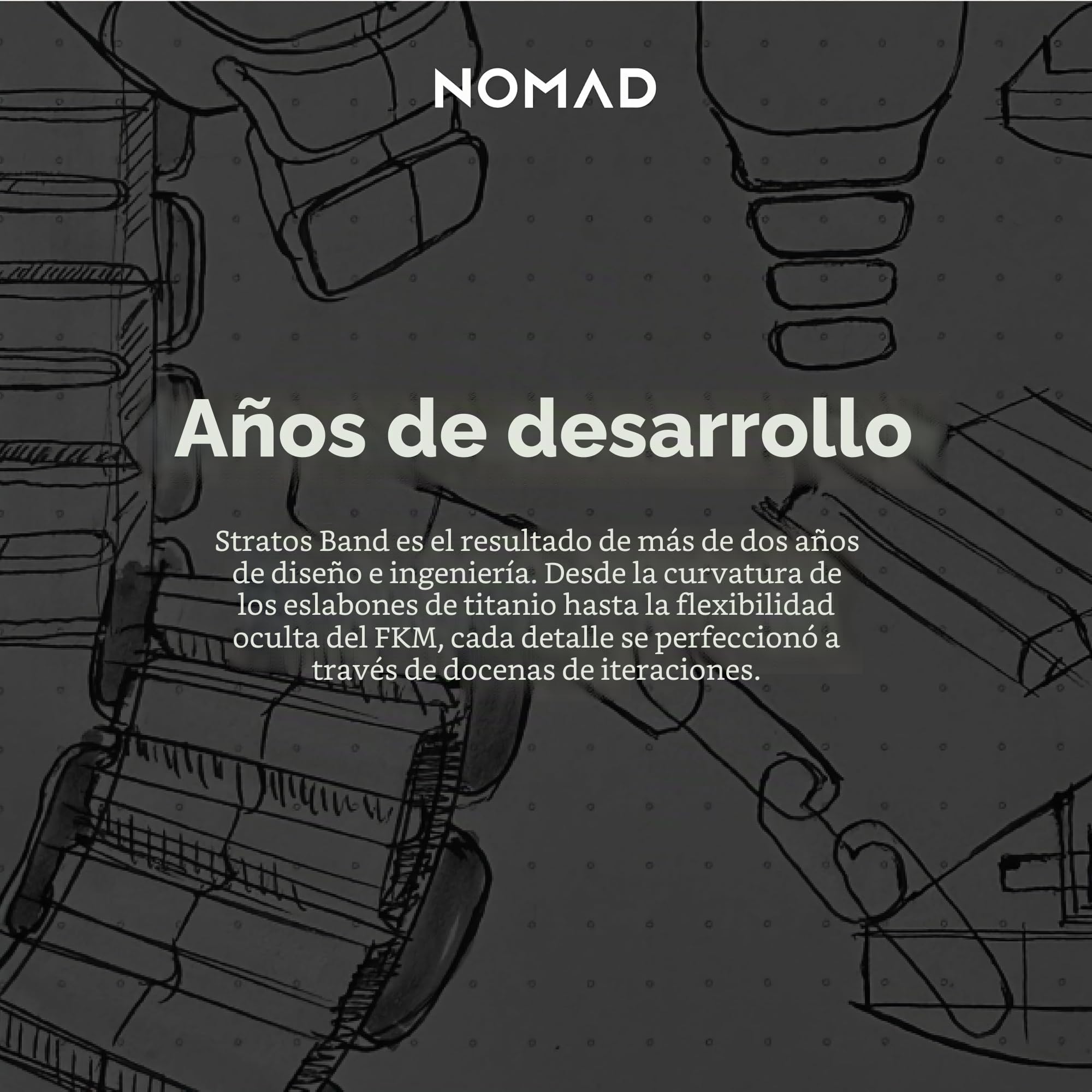 NOMAD Stratos Band I - Correa para Apple Watch 42/44/45/46/49 mm, diseño híbrido