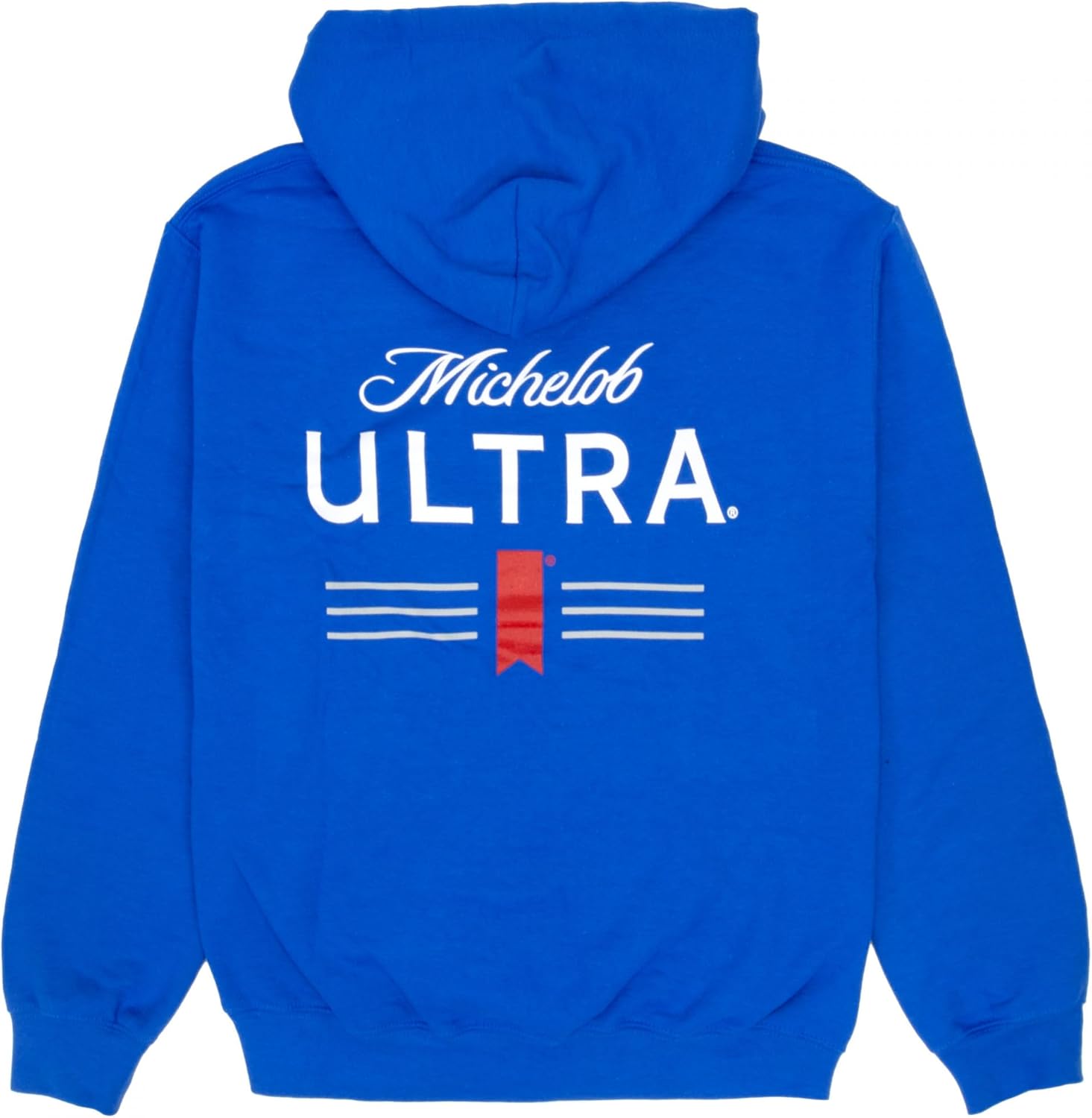 Brew City Michelob Ultra Classic Logo Blue Front and Back Print Hoodie