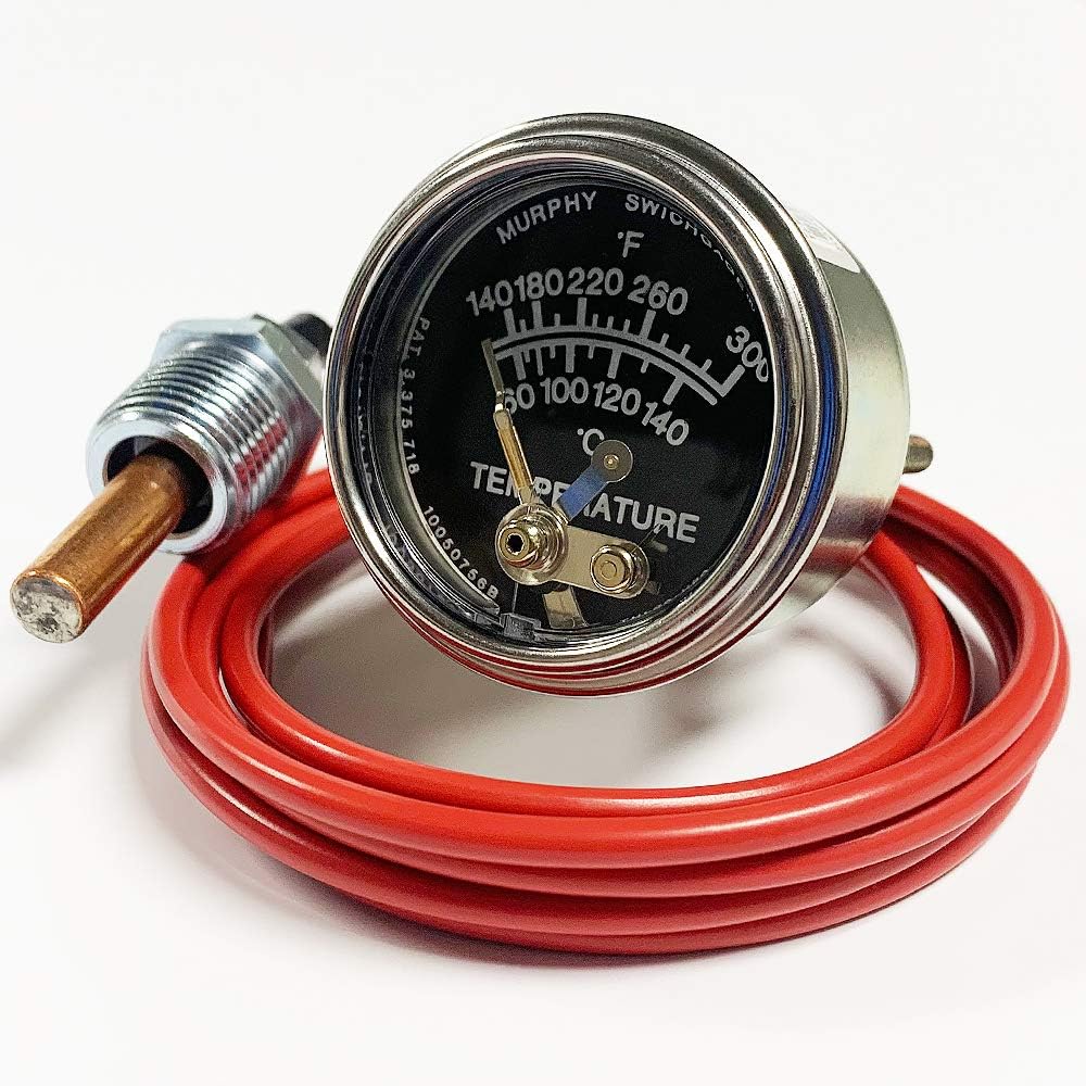 Murphy by Enovation Controls 20T-300-6-1/2 Temperature Swichgage (10702068)