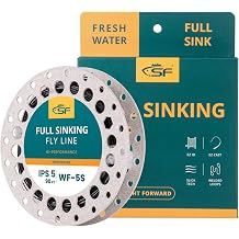 SF Full Sinking Fly Fishing Line Weight Forward Taper Fly Line for Freshwater WF4 5 6 7 8 9S 90FT IPS3/IPS5