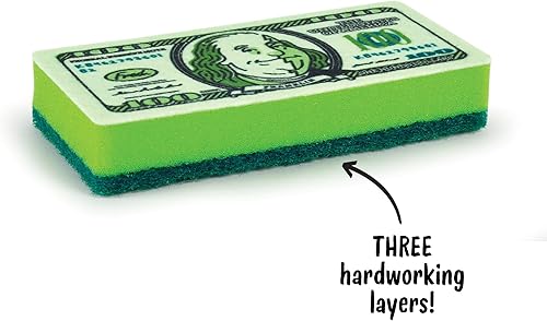 Miniatura 5 de Genuine Fred, Dirty Money, Esponjas de cocina, Juego de 2, Verde (5286467)