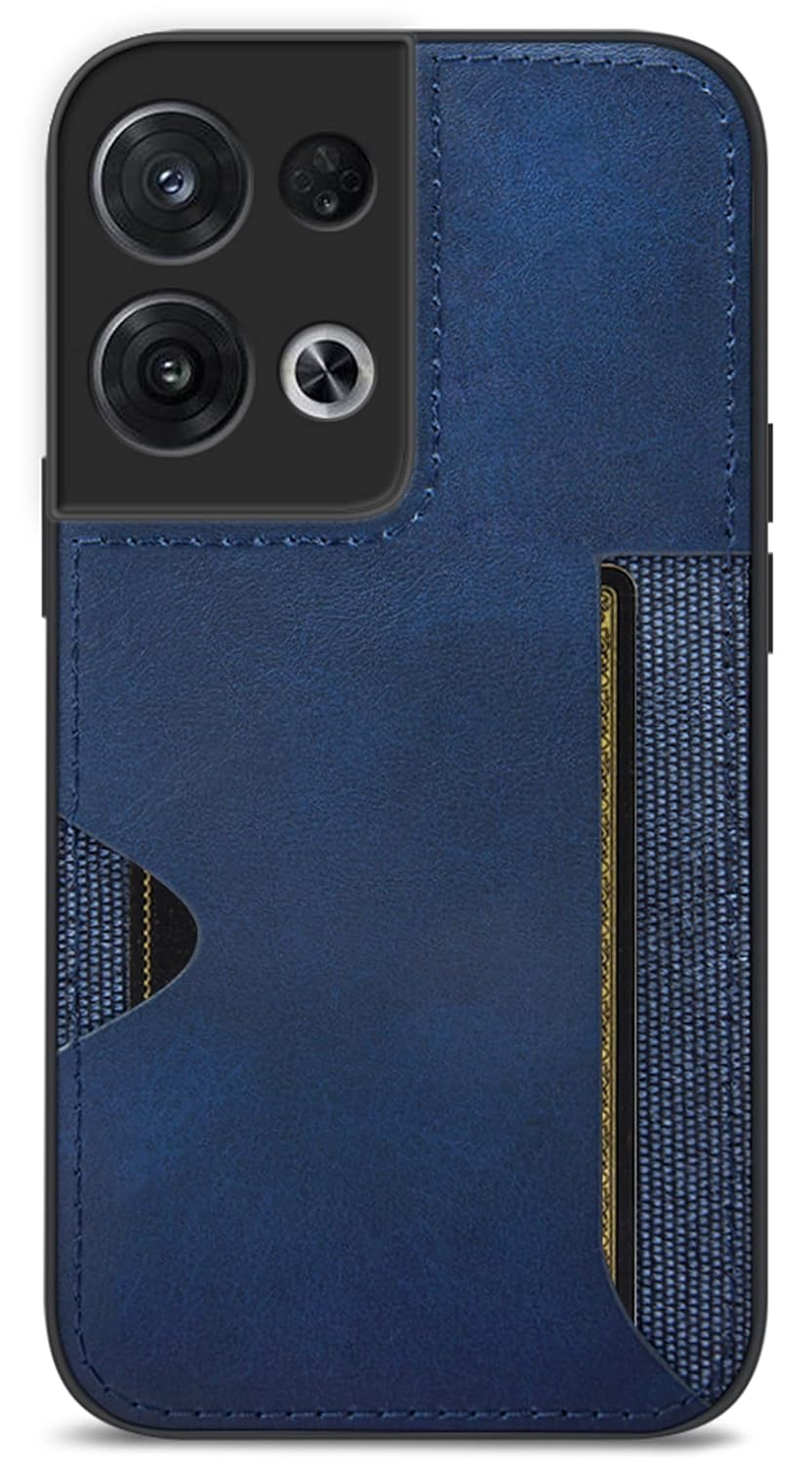 Kapa Razor Wallet Back Case for Oppo Reno 8 Pro (5G) Slim PU Leather & Fabric Cover with