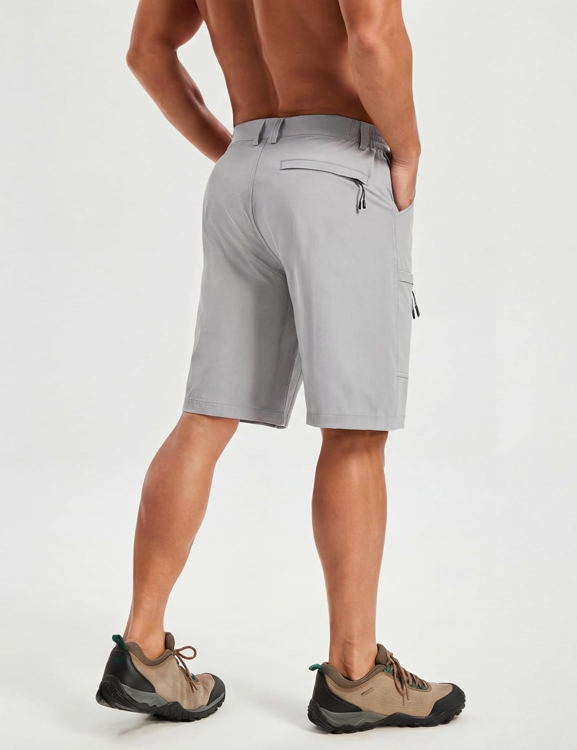 TACVASEN Men's Hiking Cargo Shorts 10" Quick Dry Lightweight Stretch Dress Shorts Outdoor Golf Travel with 5 Pockets - Image 3