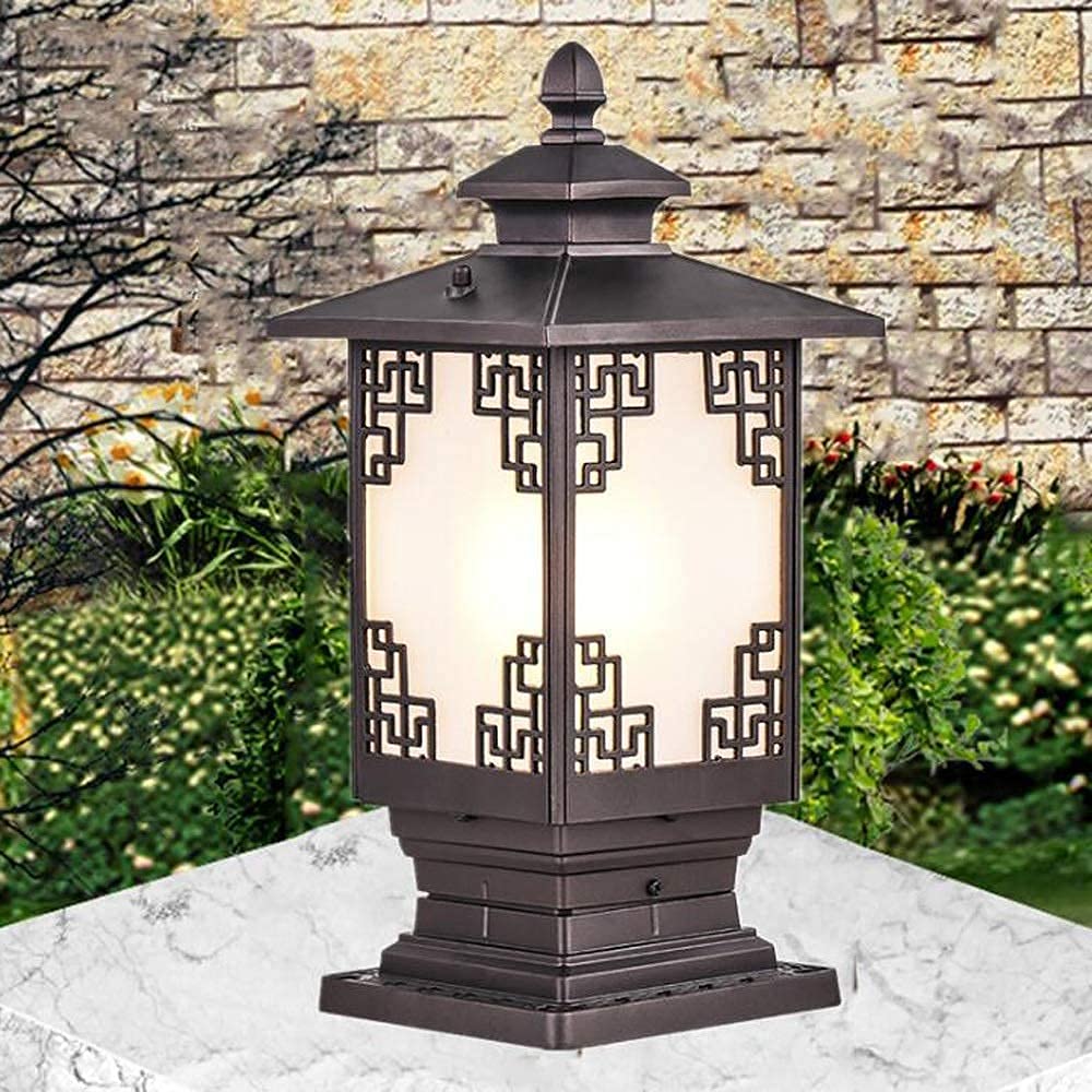 Neuheit Wandleuchte Außenzaun Stigma Türpfosten Lichter Villa Europäischen Stil Gartentür Wandleuchte Ip65 Wasserdicht Aluminium E27 Stigma Stehlampe Straßenlaterne Tischleuchte