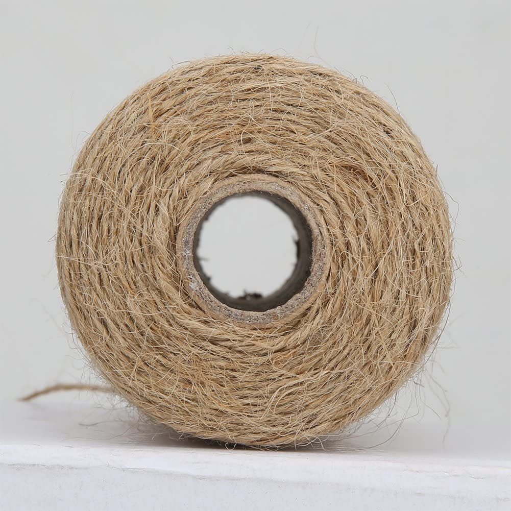 Vivifying Ficelle de Jute Marron 200 m pour Jardin, Images, Plantes, Bricolage