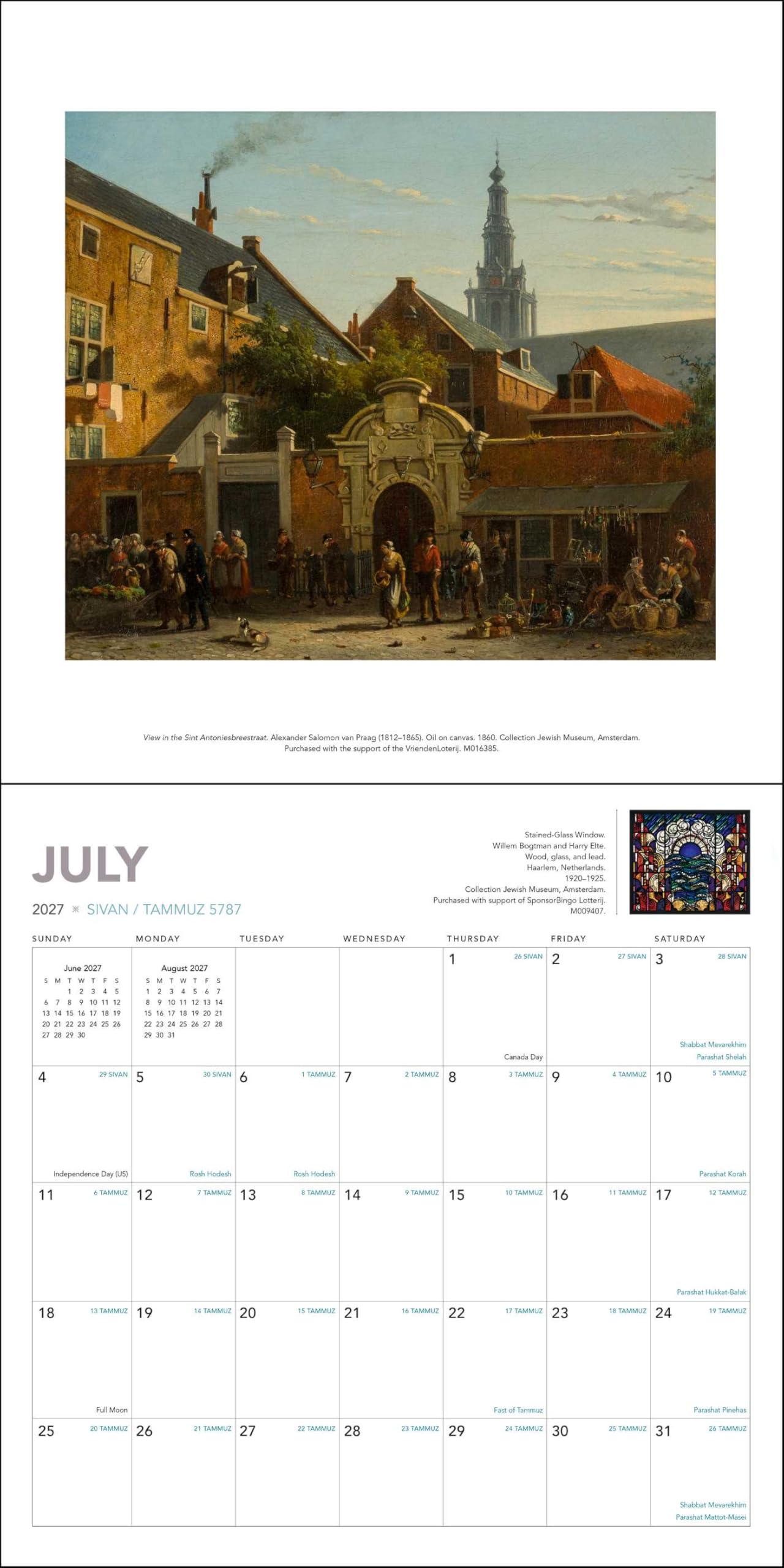 The Jewish Calendar 2026–2027 (5787) 16-Month Wall Calendar: Original Universe-Kalender [Mehrsprachig] [Kalender] (Wall-Kalender)