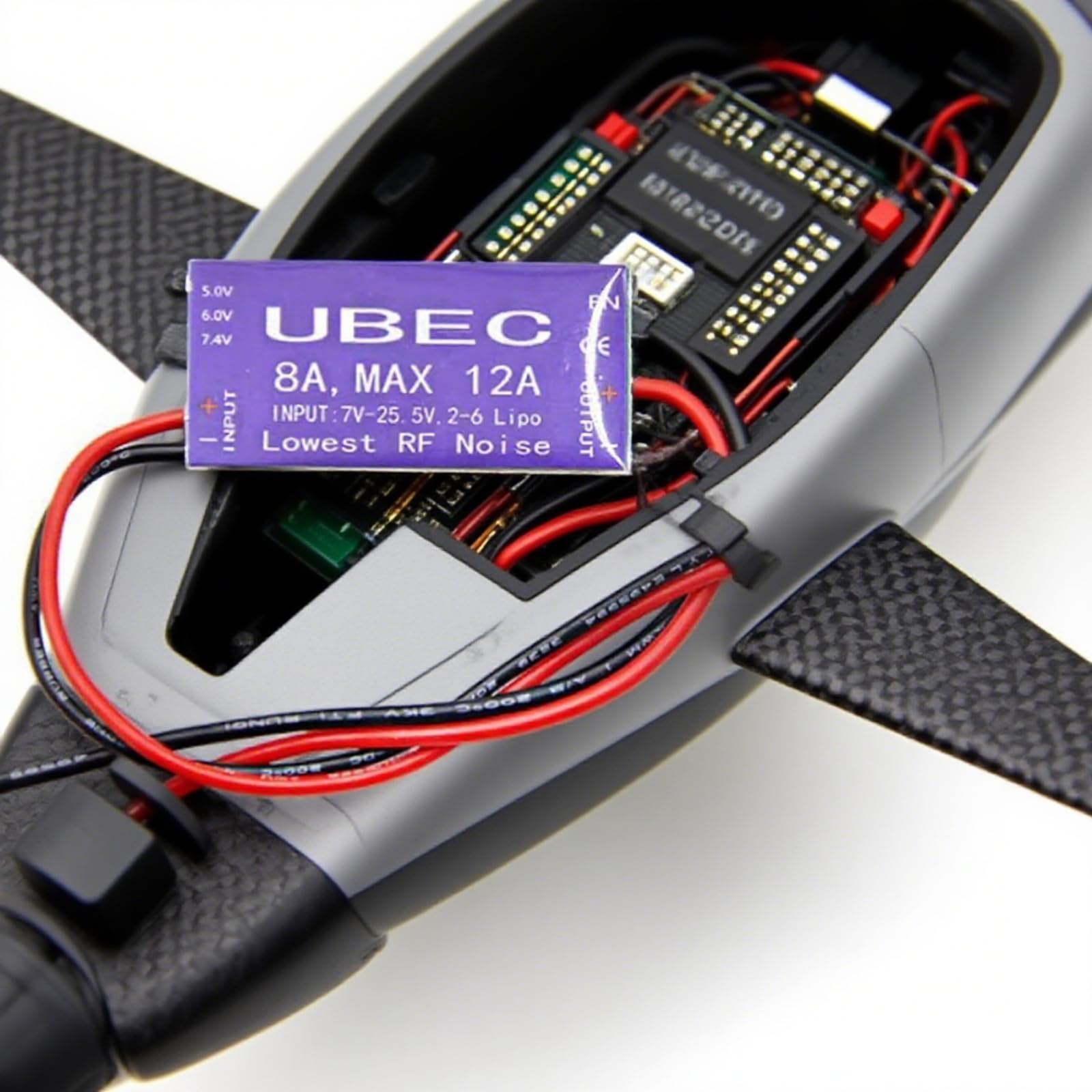 UBEC Alimentatore di Commutazione, 8A UBEC Switch Mode Regolatore di Tensione, 5V 6V 7,4V 8A Max 12A Uscita 7V-25,5V Ingresso UBEC Modulo Servo Interruttore di Alimentazione per RC Helicopter