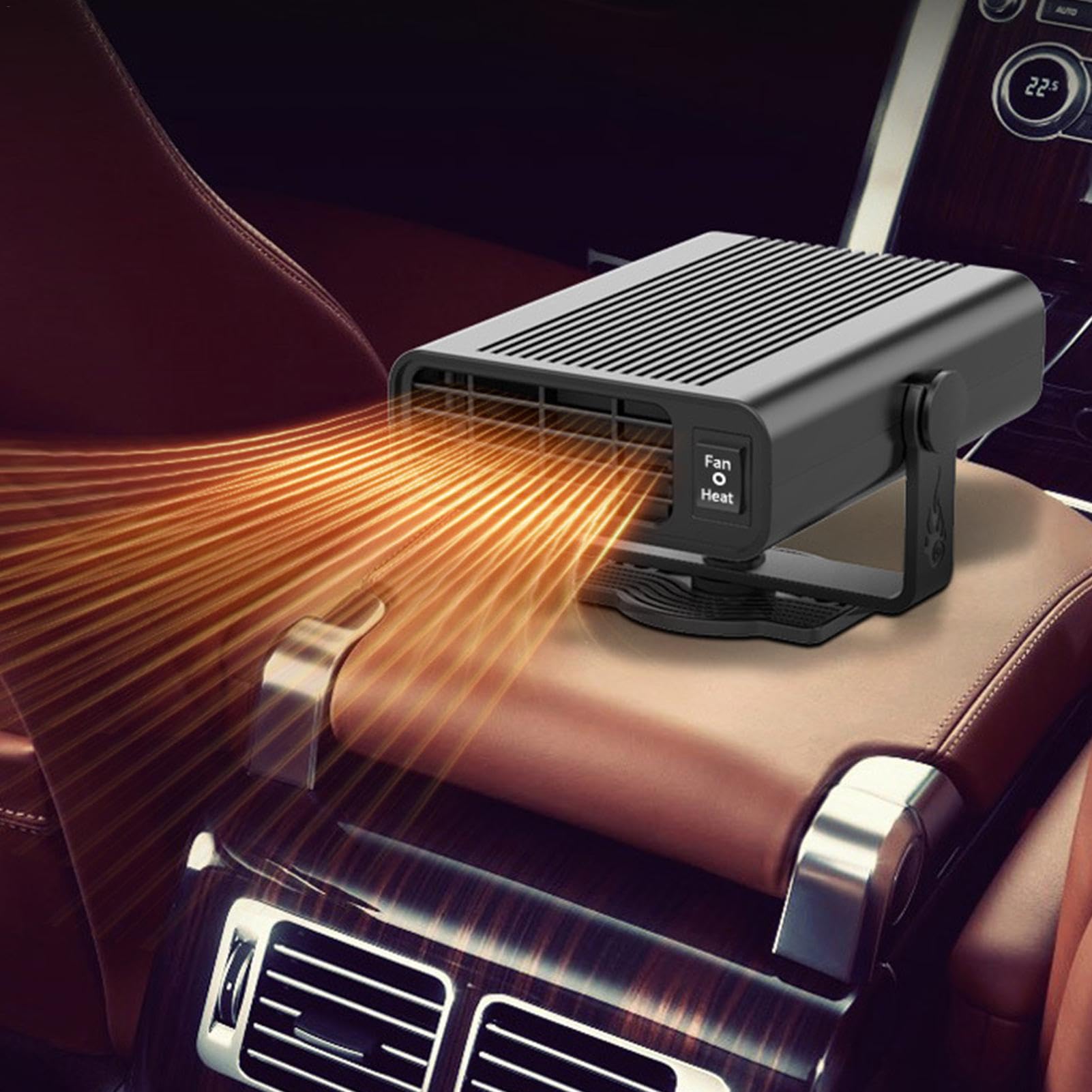 Calentadores de coche para vehículos,Calefactor de ventilador de coche - Desempañador de descongelación de calentamiento rápido 2 en 1 - Calentadores para vehículos Calentador de coche Diseño intelige