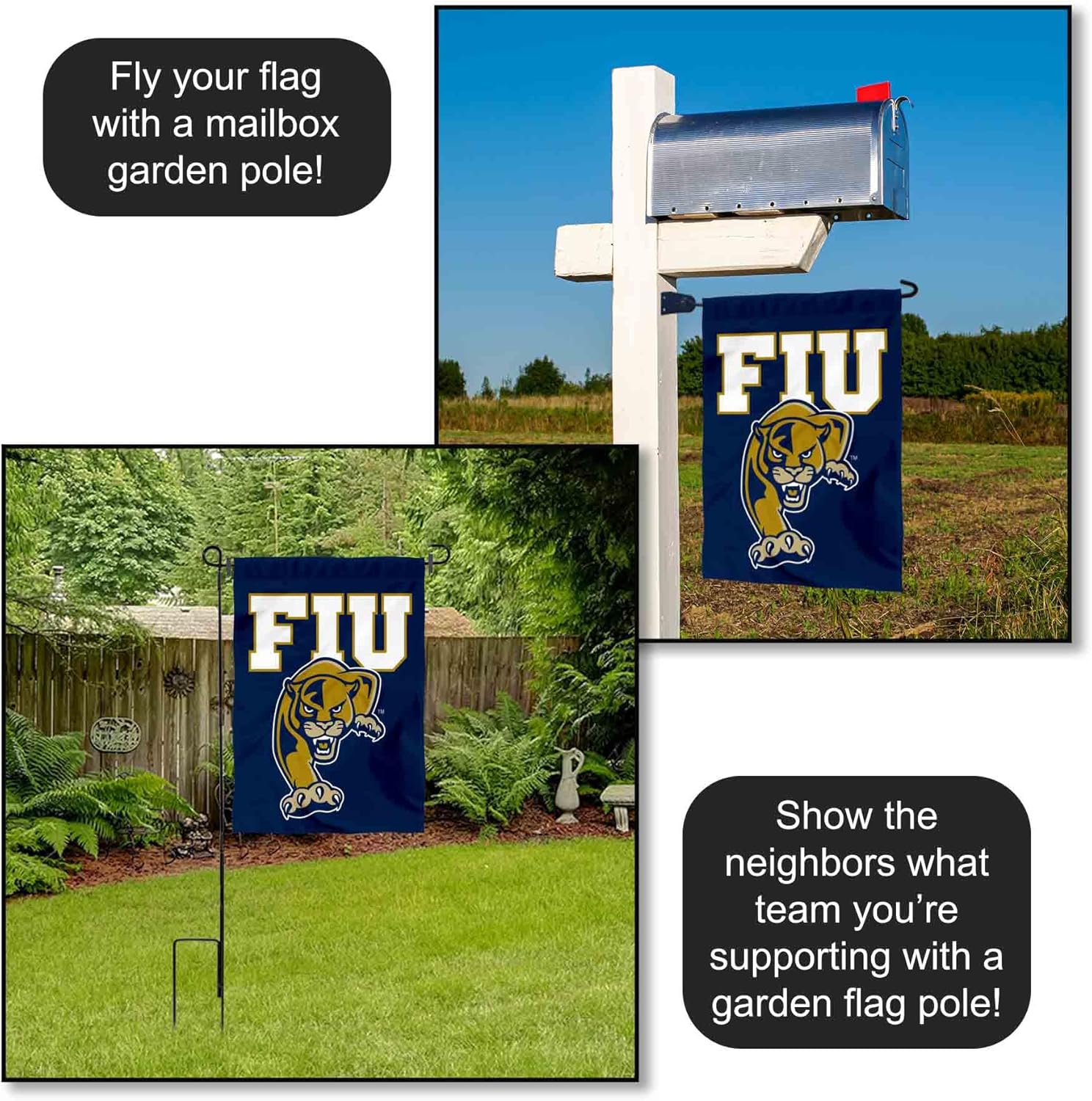 FIU Panthers Garden Flag and Yard Banner