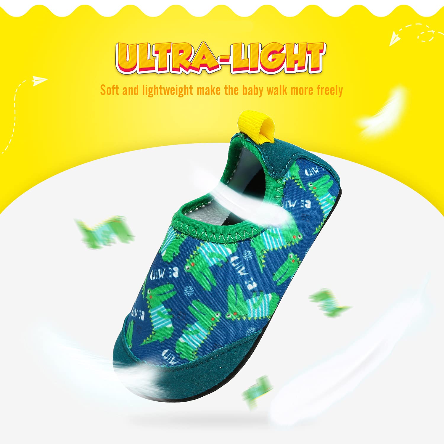 Baby Boys Girls Water Shoes Toddler Beach Shoes Barefoot Aqua Socks Non-Slip for Pool Beach — view 4