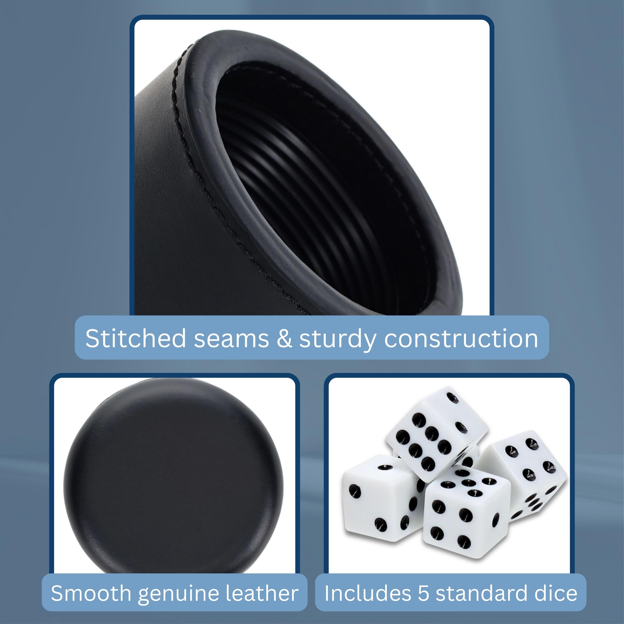 Amazon.com: WE Games Professional Handmade Black Leather Dice Cup