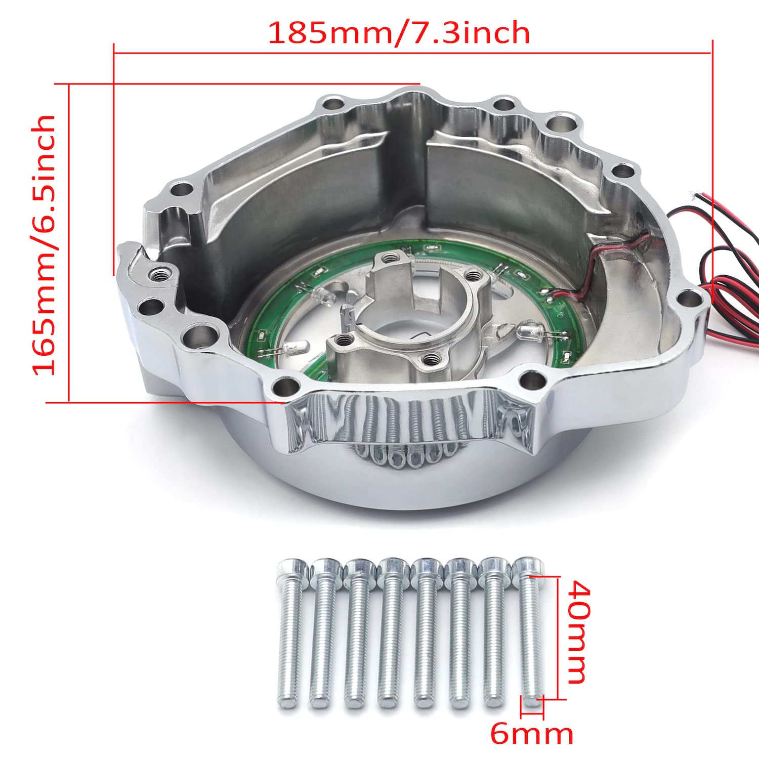 ㅋㄹㅁページです! Black Right Engine Clutch Cover See Through for Kawasaki