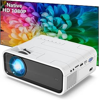 GIMISONIC Native Projector Full HD Home Cinema Projector