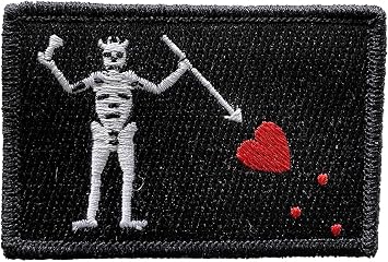 Blackbeard - 2" x 3" Tactical Patch - Black