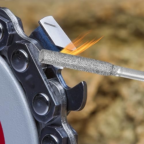 Miniatura 6 de HARFINGTON 12 piezas de afilador de motosierra de diamante de 532 pulgadas de 0.157in de cabeza cilíndrica eléctrica