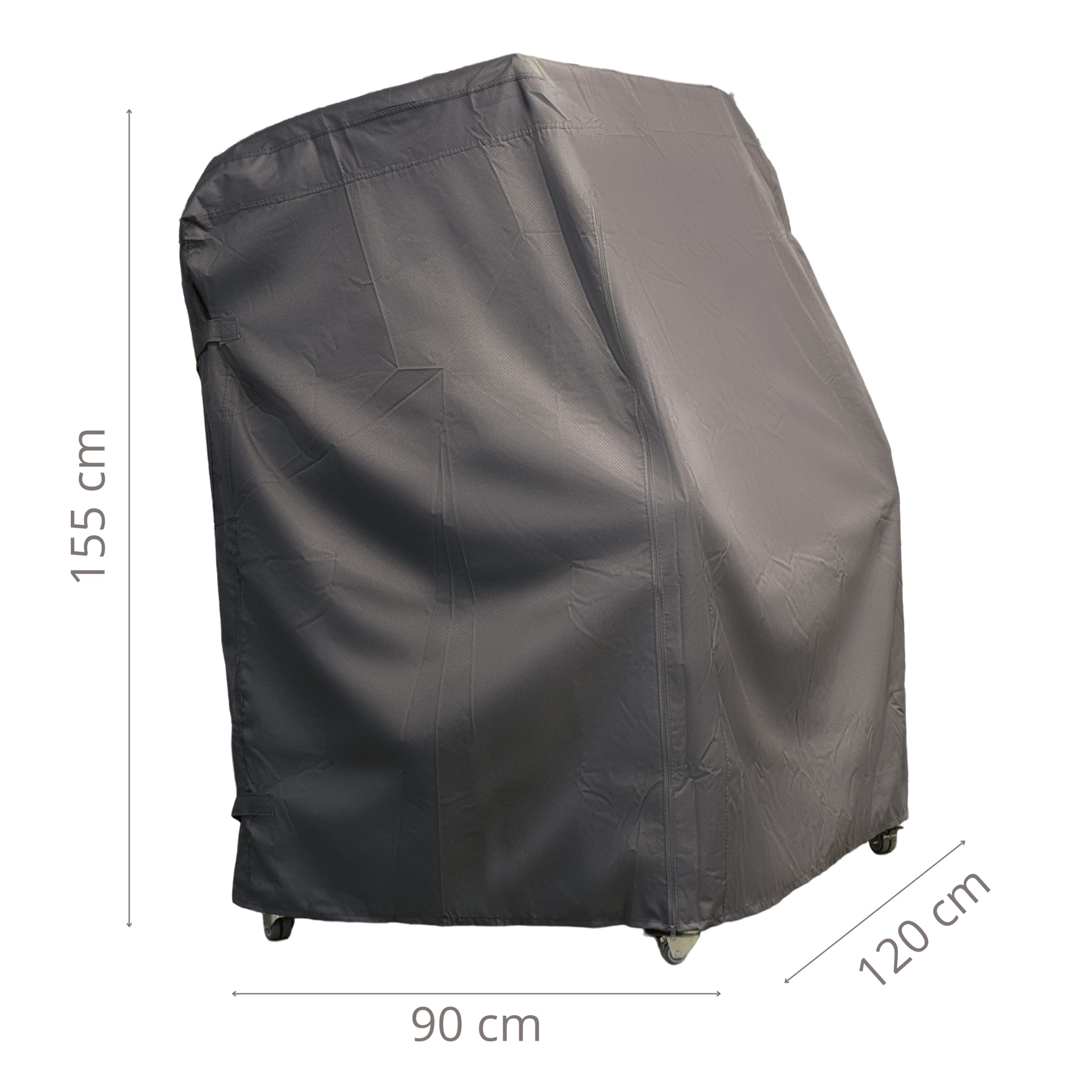 Strandkorb Schutzhülle Winterfest, Premium Abdeckhaube aus Ripstop Gewebe mit TPU Beschichtung, wasserdicht, reißfest, UV-beständig und atmungsaktiv (M 120cm)