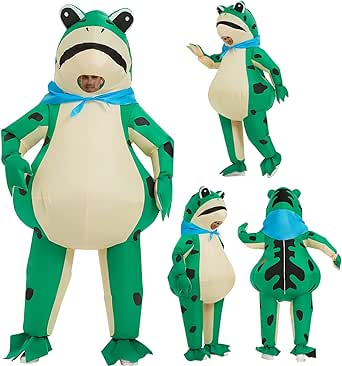 Invaxe Inflatable Frog Costume Suit for Kids &amp; Adults (4.9-6.2 Ft ...